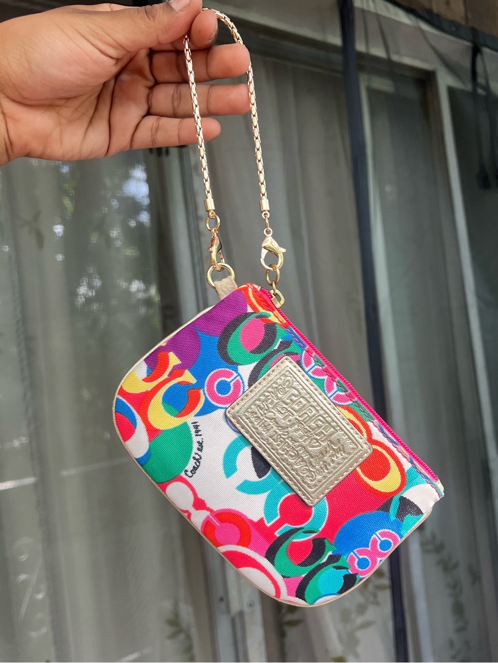 Coach Poppy Multi-ColorWristlet - Picture 2 of 9
